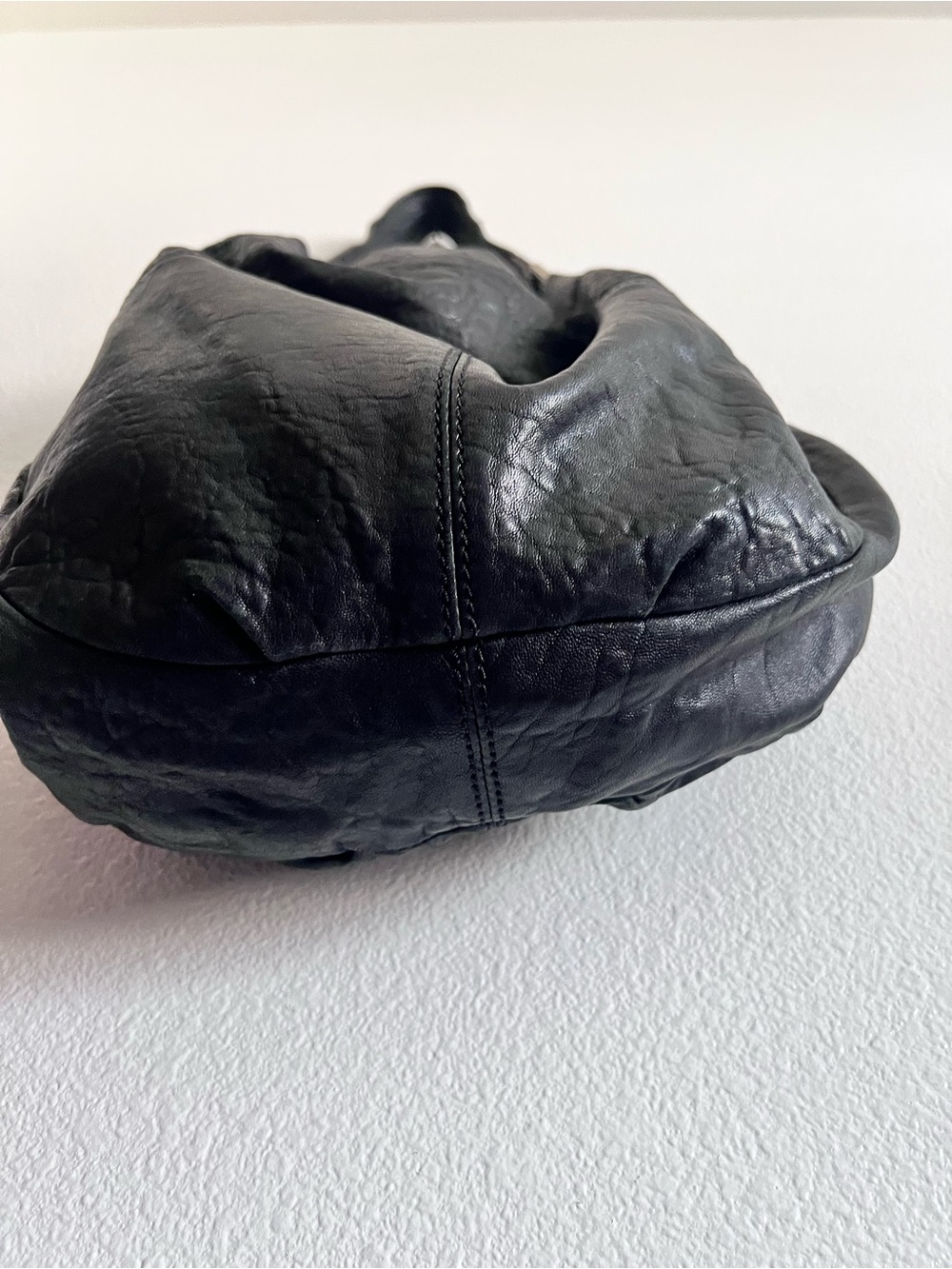 L.A.M.B. Black Leather Hobo Bag - Picture 10 of 15